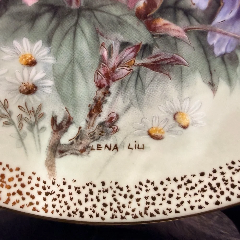 1991 W.L. George “Peony Prelude” Collector Plate
